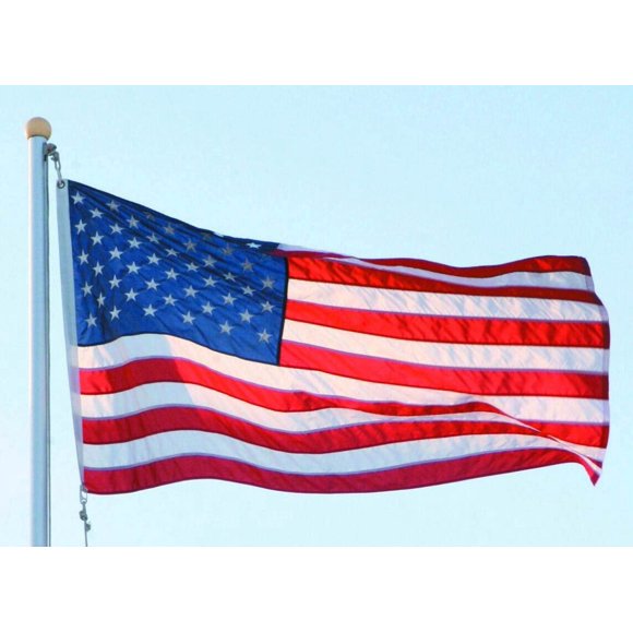 American Flag with Embroidered Stars(60,000stitch) 3 Ft X 5 Ft