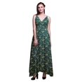 thumbnail image 1 of Bimba Robe Longue à Imprimé Floral pour Femmes, Bretelles Spaghetti, Col en V, Maxi, Tenue de Plage - XX-Grand, 1 of 6