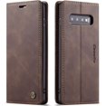thumbnail image 4 of KOMI Wallet Case for Samsung Galaxy S10, Premium PU Leather Case Vintage Matte Wallet Flip Cover [Card Slots] [Magnetic Closure] Stand Function Folio Shockproof Full Protection for Galaxy S10 Coffee, 4 of 5