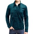 thumbnail image 2 of KIHOUT Chandails Molletonnés de Printemps et d'Hiver pour Hommes, Chandails Molletonnés Unis à Col Roulé à Fermeture Éclair à Manches Longues pour l'Extérieur, Hauts de Base T-, Taille P-2TG, 2 of 6