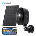 thumbnail image 1 of ieGeek Solar Security Camera Outdoor Wireless WiFi, 2K Color Night Vision, Waterproof, Surveillance Camera with AI Detection, Work with Alexa, 1 of 13