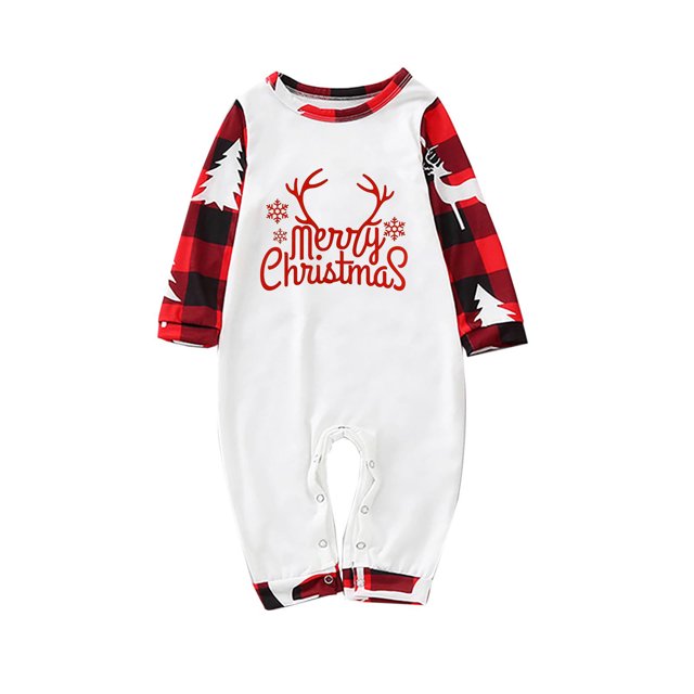 Pisexur Christmas Pajamas for Family Add Festive Atmosphere Family Christmas Pjs Matching Sets Reindeer and Snowflake Patterned Sleepwear Xmas PJS Set for Couples and Kids Christmas Pajamas