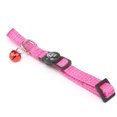 thumbnail image 1 of Safety Reflective Pet Collar with Bell Collar with Bell Adjustable Animal Nylon Webbing Breakaway Necklace,Rose Red, 1 of 9