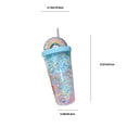 thumbnail image 3 of Kitchen Gadgets Summer Colorful Straw Cup Girl Heart Students High Value Water Cup Summer Cold Drinks Fruit Punch Portable Plastic Cups, 3 of 7