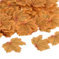 thumbnail image 1 of Unique Bargains Artificial Leaves Fall Maple Autumn Fake Leaf Decoration, Red Yellow 300 Pack, 1 of 5