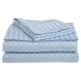 thumbnail image 1 of Home Ensembles de Draps à Rayures d'Hôtel Luxueux Design Série 1800 (Grand Lit, Bleu), 1 of 3