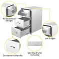 thumbnail image 2 of AKDSteel Outdoor Kitchen Drawers, Flush Mount Triple Access Bbq Drawers With Stainless Steel Handles For Patio Grill Stations, 2 of 8