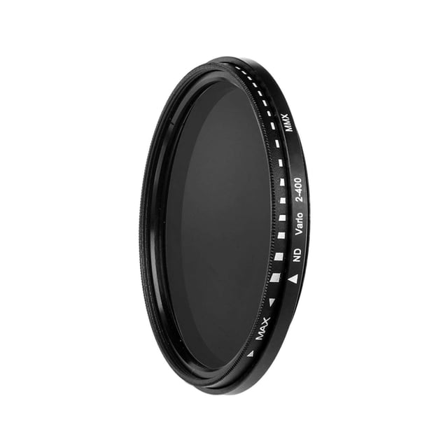 Filtres ND2 à ND400 Minces à Variateur pour Appareils Photo Reflex Numériques Minces, Filtre ND Réglable, Verre Optique 82 mm