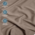 thumbnail image 2 of Bare Home Fitted Sheet - Premium 1800 Collection - Deep Pocket - Ultra-Soft Wrinkle Resistant - Twin XL, Taupe, 2 of 7