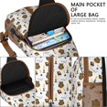 thumbnail image 2 of Big Eyes Owl Sling Backpack with Cartoon Snowy Owl Print, Lightweight Crossbody Daypack, Night Pattern Design, Anti-theft Travel Bag for Owl Lovers, Daily Commute, Gym, Outdoor Use, 2 of 2