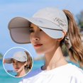 thumbnail image 2 of Women‘s Sun Visor Wide Elastic Golf Sun Hat Breathable Sweat Absorbent Cap, 2 of 5