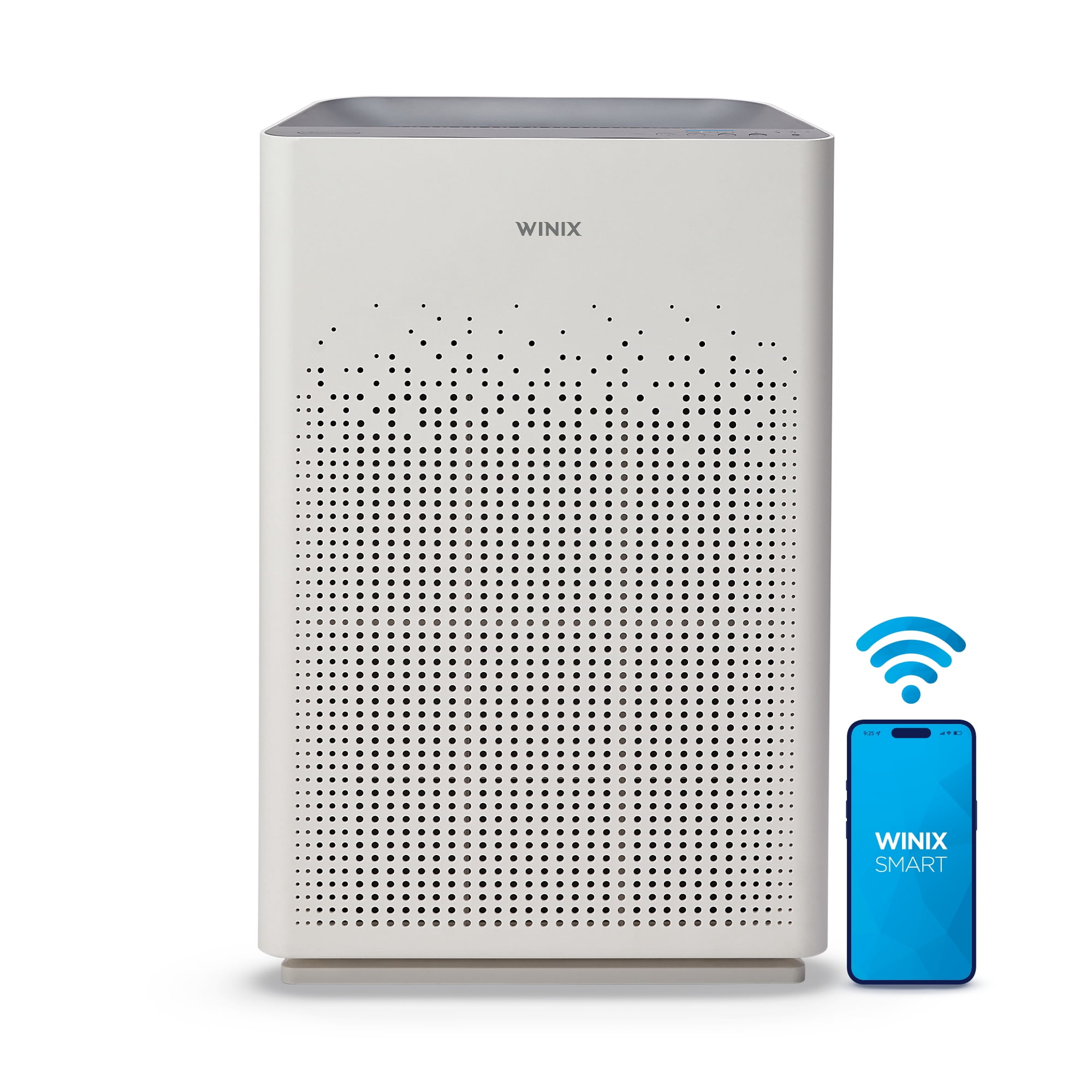 Winix AM90 Air Purifier for Home Large Room Up to 1790 Ft² in 1 Hr With Air Quality Monitor, True HEPA, Carbon Filter, Captures Pet Allergies, Smoke