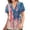 Pink, variant on TIMIFIS Scrub Tops Women American Flag Print Short Sleeve Patriotic 4th Of July Plus Size Scrub Tops with Pockets ummer