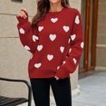 thumbnail image 3 of RKSTN Sweaters for Women Fashion Sleeves Round Neck Loose Tops Blouse Knitted Sweater Fall Sweaters, 3 of 5