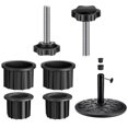 thumbnail image 1 of DOLITY Base de Parasol Bouchon en s Vis Filetée Ombrage Amovible pour Jardin 6 Pcs, 1 of 9