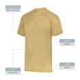 thumbnail image 3 of Augusta sportswear Boy's Attain Wicking Two Button Baseball Jersey, 3 of 6