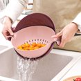 thumbnail image 2 of Double Rotating Draining Basket Double Color Fruit Basket Plastic Dishwashing Basket Kitchen Supplies Storage Basket Double Round Fruit Basket Dishwashing, 2 of 7