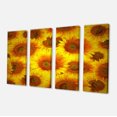 thumbnail image 2 of Sunflower Heads Decorative Background - Large Floral Canvas Art Print, 2 of 3
