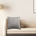 thumbnail image 4 of Velvet Pillow Cover 50 cm x 50 cm Double-Sided Embossed Pattern Cushion Cover for Decorative or Sleep Use, 4 of 6