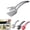 3Pcs two in one spatula clip Under $5 a1, variant on Vacemry Steak Flipper Spatula, Nylon Kitchen Utensil Food Clip, Two-in-One Flipping Spatula and Tongs for Cooking Frying Grilling, Non-Stick Pan Safe Omelette Turner, Household Kitchen Gadget for