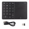 thumbnail image 2 of Number Wireless Numeric Keypad 2.4G Ergonomic 7.5 Degree Angle 10m Receiving Type C Port 22 Keys Number Keypad with Touchpad, 2 of 7