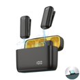 thumbnail image 1 of LSLJS Microphone Lavalier Sans Fil, 2 Mini Microphones Microphone à Revers Sans Fil pour Enregistrement Vidéo Android/IOS, Entrevue, Vlog (Noir), Microphones Sans Fil, 1 of 8