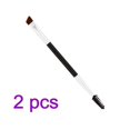 thumbnail image 1 of PCS Bamboo Brushes Double Head Handle Pro Eyelash Eyebrow Brush Makeup Cosmetic Beauty Tool, 1 of 2