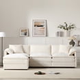 thumbnail image 3 of Noble House Chenille Modular Sectional Sofa with Deep and Wide Seat, 3 of 9