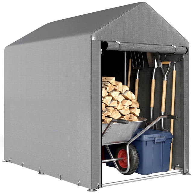 Outsunny 4 x 6ft Outdoor Storage Shed Tent for Motorcycle Bike Garden Tool