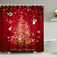thumbnail image 1 of Leutsin Offres de Noël 2023! Rideau de Douche de Noël Imprimé Polyester Rideau de Douche, 1 of 3
