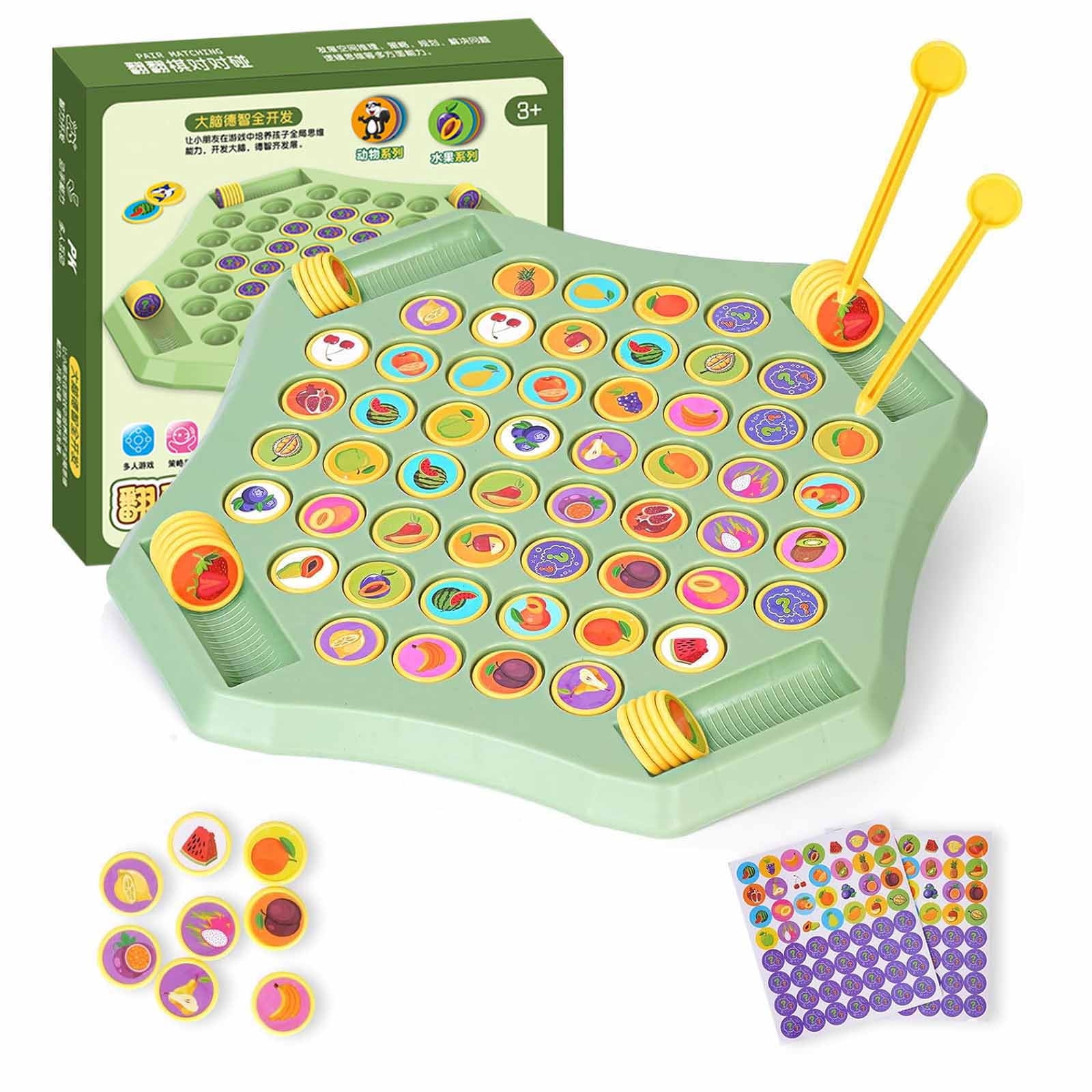 Jeu d'échecs à retourner les animaux pour enfants à 2 joueurs
