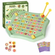 UsRHHA Animal Flip Memory Game, 54-Piece Parent-Child Puzzle Board Game, Educational Family Entertainment Activity