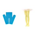 thumbnail image 1 of 2 Pack(BU1 1PCS & YE1 1PCS) Multipack Winter Clothes for Leggings Pantihose Stretchy Basic Full Length Ballet Dance Pants Pantyhose for Spring Summer Stocking, 1 of 4