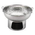 thumbnail image 4 of Lipstore 18cm Mini Stainless Hot Pot Lightweight for Buffet Serving with Ring Handles Silvery, 4 of 8