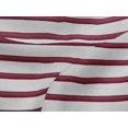 thumbnail image 4 of oneOone Jersey en Viscose Rouge Carmin Tissu à Rayures Bloc Matière de Robe Tissu Imprimé Tissu au Mètre 60 Pouces de Large, 4 of 4