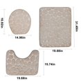 thumbnail image 3 of LSLJS Bathroom Rugs Sets 3 Piece Bathroom Carpet, Super Soft Non Slip Bathtub Carpet and Absorbent Bath Mat, Bathroom Carpet, Plush Bath Mat for Bathroom, 3 of 8