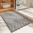 thumbnail image 1 of Bathroom Floor Mat | Shower Rug & Toilet Carpet | Quick Drying Absorbent Bath Mat with Non Slip Backing for Home Restroom | Soft Polyester Bathroom Decor, 1 of 3