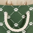 thumbnail image 4 of Design Imports CAMZ14239 Polyester Trellis Paw Round Pet Bin, Hunter Green - Medium, 4 of 4