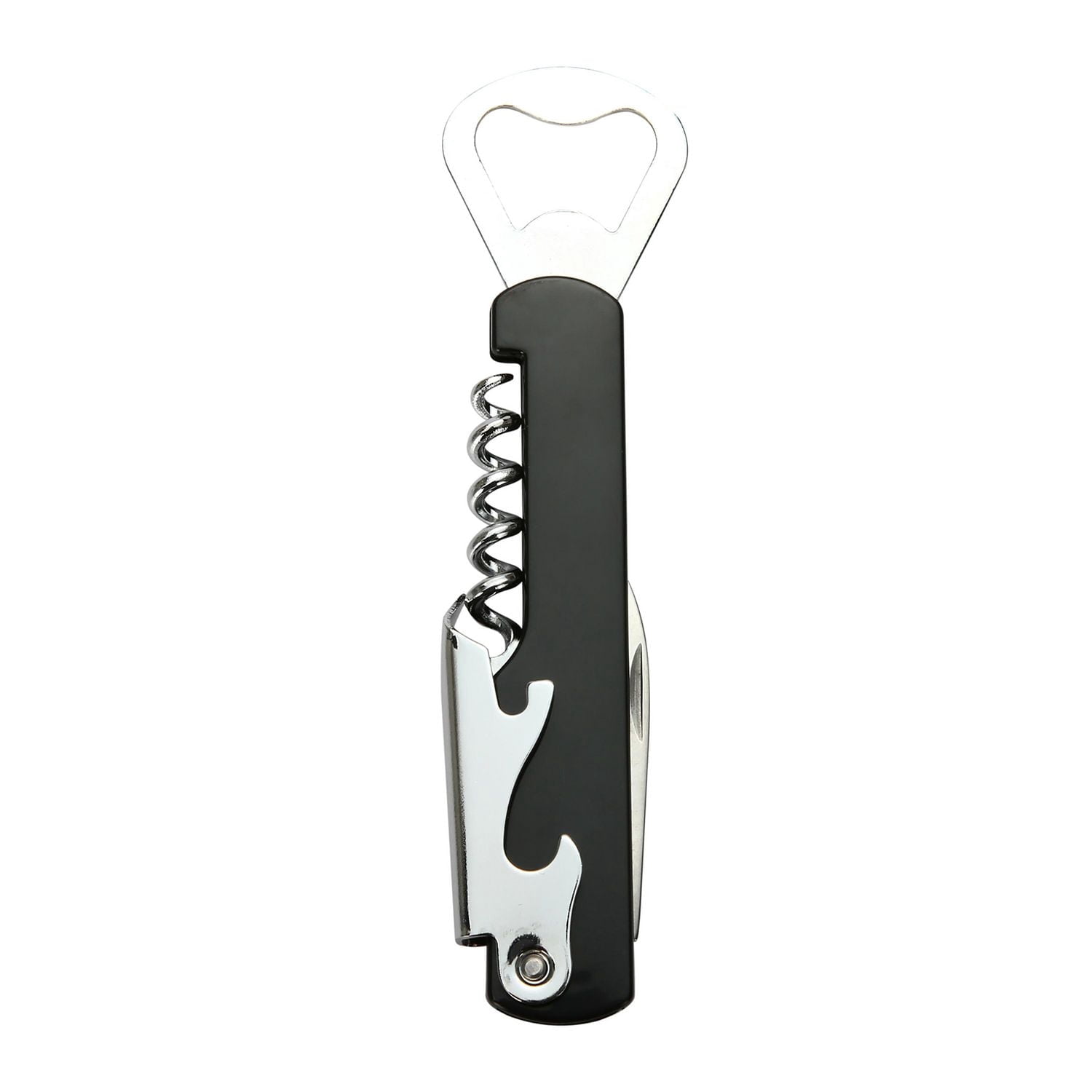 Mainstays Tire-bouchon de serveur en acier inoxydable et plastique Noir