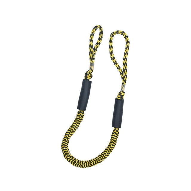 Elastic Boat Bungee Dock Line Docking Rope Boat Dock Jet Dock Line Stretches to 5.5ft Yellow Black Wave