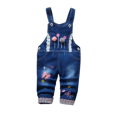 GDREDA Baby Toddler Boys Adjustable Denim Pants Newborn Kids Denim Overalls Jumpsuits Cute Outdoor Bib Shortalls Jean Overalls (Dark Blue,6-12 Months)