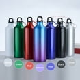 thumbnail image 4 of Amdohai 750mL Water Bottles with Carabiner Portable Aluminum Water Bottle Reusable Leakproof, 4 of 9