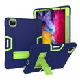 thumbnail image 1 of Mignova for iPad Pro 11 2020 Case,Hybrid Heavy Duty Three Layer Full-Body Shockproof Armor Defender Rugged Protective Case Cover with Stand for Apple iPad Pro 11 Inch Case 2020/2018(Navy/Green), 1 of 7