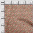 thumbnail image 2 of oneOone Rayon Tawny Brown Fabric Floral Craft Projects Decor Fabric Printed By The Yard 56 Inch Wide, 2 of 5