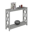 thumbnail image 3 of Convenience Concepts Table Console Diamant en Finition Bois Gris, 3 of 6