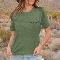 thumbnail image 2 of LUOGENLI T-shirts pour Femme pour Femmes Dames Mode Décontractée Couleur Unie Col Rond T-Shirt à Lettres Imprimées Manches Courtes Haut T-shirts pour Femmes T-Shirt Graphique Fête de la Saint-Patrick Vert G, 2 of 5