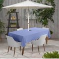 thumbnail image 2 of Vargottam Indoor/Outdoor Rectangular Tablecloth 58' x 120' with Umbrella Hole & Zipper Waterproof Patio Tablecloths for Spring/Summer BBQs - Purple, Polyester, Tablecloth, 2 of 6