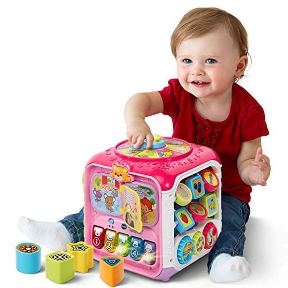 VTech Sort & Discovery Activity Cube (Frustration Free Packaging), Pink