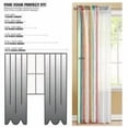 thumbnail image 4 of Your Zone 4 Piece Window Curtains Panel Set, 27.5" x 84" Gray Camo, 4 of 7