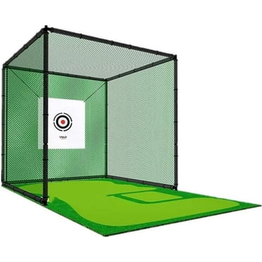 INTBUYING Cage de Frappe de Golf Portable Pliable Cage d'Entraînement de Golf Filet de Frappe de Golf Réseau d'Entraînement de Golf